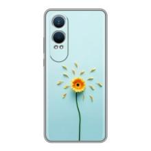Чохли з квітами для OnePlus Nord CE4 Lite (VPrint) (Жовта квітка)