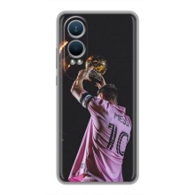 Чехол Месси футболист для OnePlus Nord CE4 Lite – Месси с кубом