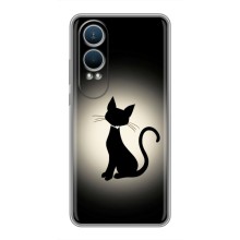 Чехол с принтом для OnePlus Nord CE4 Lite (AlphaPrint) Модные коты – Силуэт котика