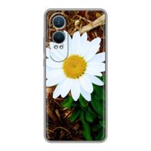 Чехол с ромашками на OnePlus Nord CE4 Lite – Белая ромашка