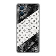 Чехол Стиль Louis Vuitton на OnePlus Nord CE4 Lite – LV на белом