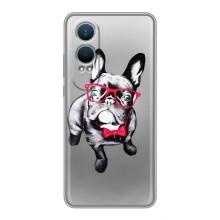 Чехол (ТПУ) Милые собачки для OnePlus Nord CE4 Lite – Бульдог в очках