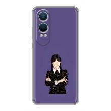 Чохли Венсдей на OnePlus Nord CE4 Lite Уенсдей (AlphaPrint) (Венздей у чорному)