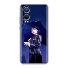 Чохли Венсдей на OnePlus Nord CE4 Lite Уенсдей (AlphaPrint) (Венздей з парасолькою)