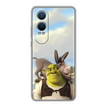 Чохол з мультфільмом Шрек на OnePlus Nord CE4 Lite – Шрек і осел