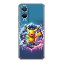 Чохол з Пікачу на OnePlus Nord CE4 Lite – Лого Пікачу