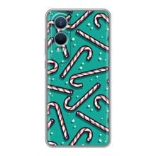 Силиконовый бампер на рождество для OnePlus Nord CE4 Lite (Леденцы)