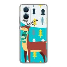 Силіконовий бампер з картинкою звірів для OnePlus Nord CE4 Lite (Олень із шарфом)