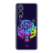 Силіконовий бампер з картинкою звірів для OnePlus Nord CE4 Lite (Тигр-Арт)