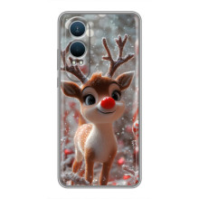 Яркий чехол для OnePlus Nord CE4 Lite с Зимними Оленятами