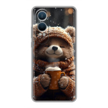 Печатный чехол «Зверята с кофе» для OnePlus Nord CE4 Lite – Мишка с кофе