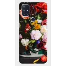 Брендновые Чехлы для OnePlus Nord N10 5G - (PREMIUMPrint) – Nike цветы