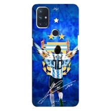 Чохли для OnePlus Nord N10 5G (Leo чемпіон) (AlphaPrint) (Мессі збірна)