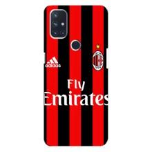 Чехлы для OnePlus Nord N10 5G (VPrint) - Футбольные клубы (Milan)
