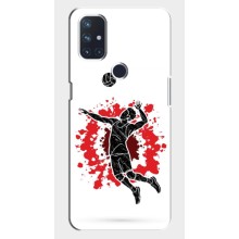 Чохли з прінтом Спортивна тематика для OnePlus Nord N10 5G – Волейболіст