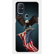 Чехол Флаг USA для OnePlus Nord N10 5G – Орел и флаг