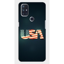 Чехол Флаг USA для OnePlus Nord N10 5G (USA)