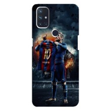 Чехол Месси футболист для OnePlus Nord N10 5G – Месси с футболкой