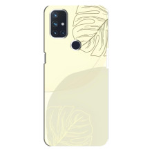 Чехол цветочный дизайн для OnePlus Nord N10 5G – Зелёный фон