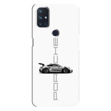 Чехол с авто Порше для OnePlus Nord N10 5G – белый Порше
