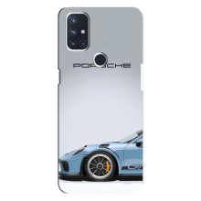 Чехол с авто Порше для OnePlus Nord N10 5G – Голубой Порше