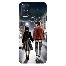 Чехол с дизайном Венздей 2 на OnePlus Nord N10 5G – Уэнсдей и Тайлер