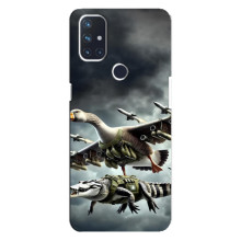 Чехол с мемами тралалело тралала для OnePlus Nord N10 5G – Гусини и крокодило