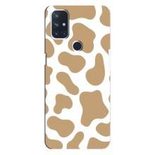 Чохол з принтом корови на Норд Н10 5G – Бежевий принт