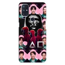 Чехол Гра в кальмара для OnePlus Nord N10 5G – Персонажи игры кальмара