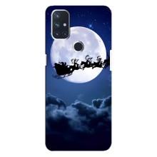 Новорічні Чохли для Норд Н10 5G (VPrint) (Санта - місяць)