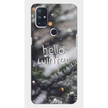 Новогодние, Праздничные Чехлы для OnePlus Nord N10 5G - 2024 год – Hello winter