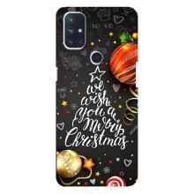 Рождественские Чехлы для OnePlus Nord N10 5G (VPrint) (Елочка)