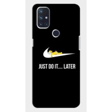 Силиконовый Чехол на OnePlus Nord N10 5G с картинкой Nike (Later)