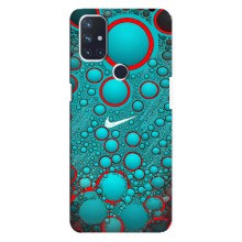 Силиконовый Чехол на OnePlus Nord N10 5G с картинкой Nike (Найк зеленый)