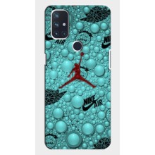 Силиконовый Чехол Nike Air Jordan на ВанПлас Норд Н10 (5G) (Джордан Найк)