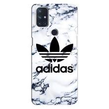 Чехлы Адидас для OnePlus Nord N100 (AlphaPrint) (Адидас на мраморе)