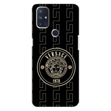 Чохли VERSACE для ВанПлюс Норд Н100 (PREMIUMPrint) – Лого Версаче