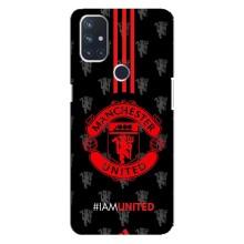 Чехол Манчестер Юнайтед для ВанПлас Норд Н100 (AlphaPrint) (лого МЮ)