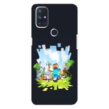 Чехол Майнкрафт на OnePlus Nord N100 (AlphaPrint) Minecraft (персонажи Minecraft)