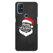 Рождественские Чехлы для OnePlus Nord N100 (VPrint) (Санта Крисмас)