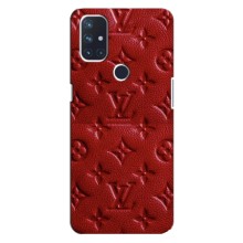 Текстурный Чехол Louis Vuitton для ВанПлас Норд Н100 – Красный ЛВ