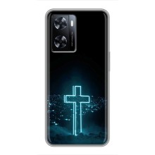 Чехол для OnePlus Nord N20 SE (AlphaPrint) - (Христианские) – Крест и город