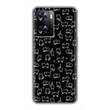 Чехол с принтом для OnePlus Nord N20 SE (AlphaPrint) Модные коты – Меленькие котики