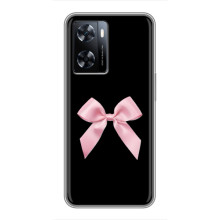 Чехол банты для OnePlus Nord N20 SE – Бант на черном