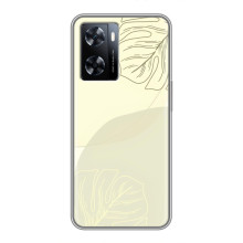 Чехол цветочный дизайн для OnePlus Nord N20 SE – Зелёный фон