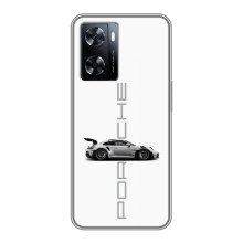 Чохол з авто Порше для OnePlus Nord N20 SE – білий порше