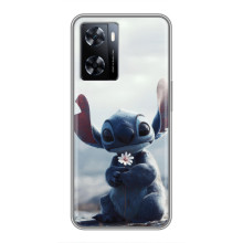 Чехол с рисунком Стич для OnePlus Nord N20 SE – Стич с цветочком