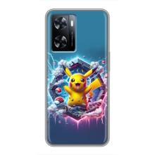 Чохол з Пікачу на OnePlus Nord N20 SE – Лого Пікачу