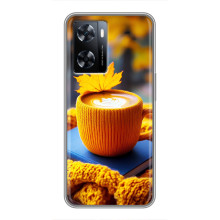 Чехол с уникальным дизайном «Осень с кофе» для OnePlus Nord N20 SE – Кофе с жёлтым