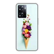 Чехлы с тематикой "ЦВЕТЫ" на OnePlus Nord N20 SE (Цветок-мороженное)